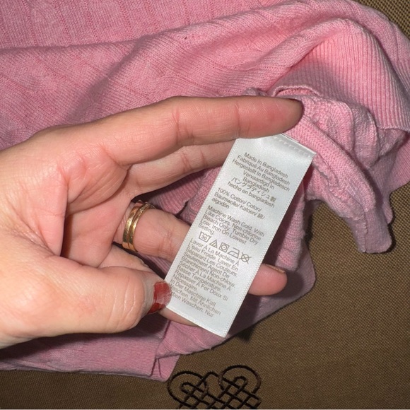 J.Crew Pink Cable Knit Crew Neck Vest Sweater Size S
In Excellent Condition - Picture 6 of 11
